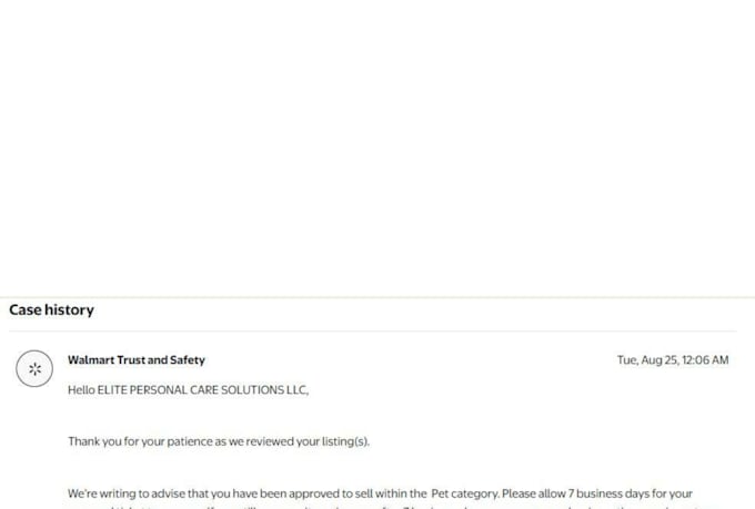 help walmart category approval and ungated brand